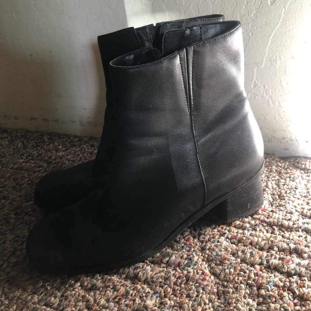 Booties square heel